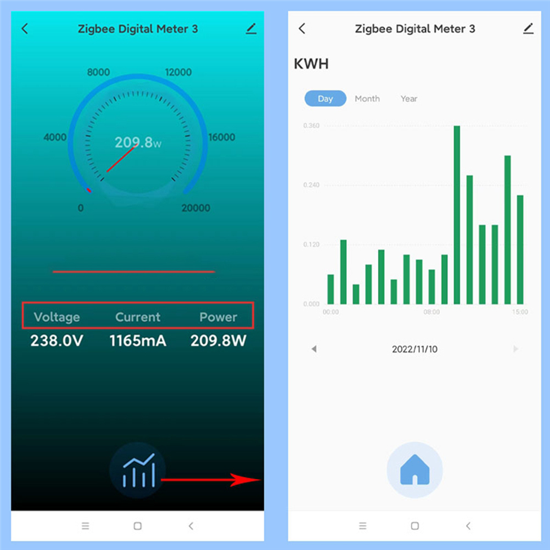 Tuya Smart Life ZigBee Meter 80A with Current Clamp KWh Monitor 240V. 
