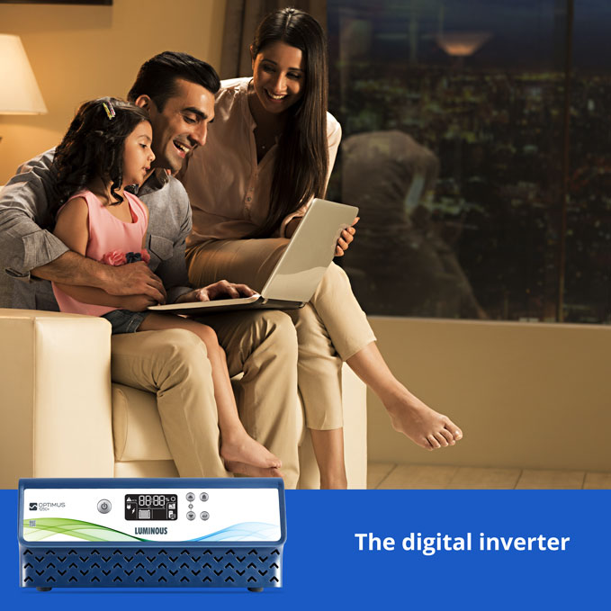 Luminous Optimus 1250 Pure Sinewave 1100VA 12V Inverter 924Watt. 