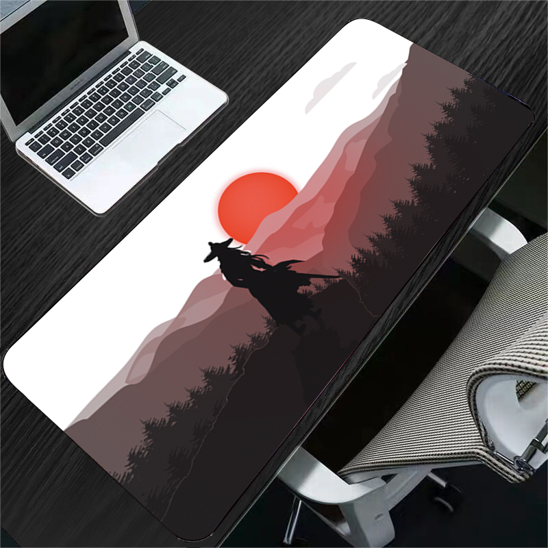 80x30cm Large Gaming Mousepad Locking Edge Japan Landscape Anime Computer Rubber Mouse Pad Desktop Mat for Laptops for PC. 