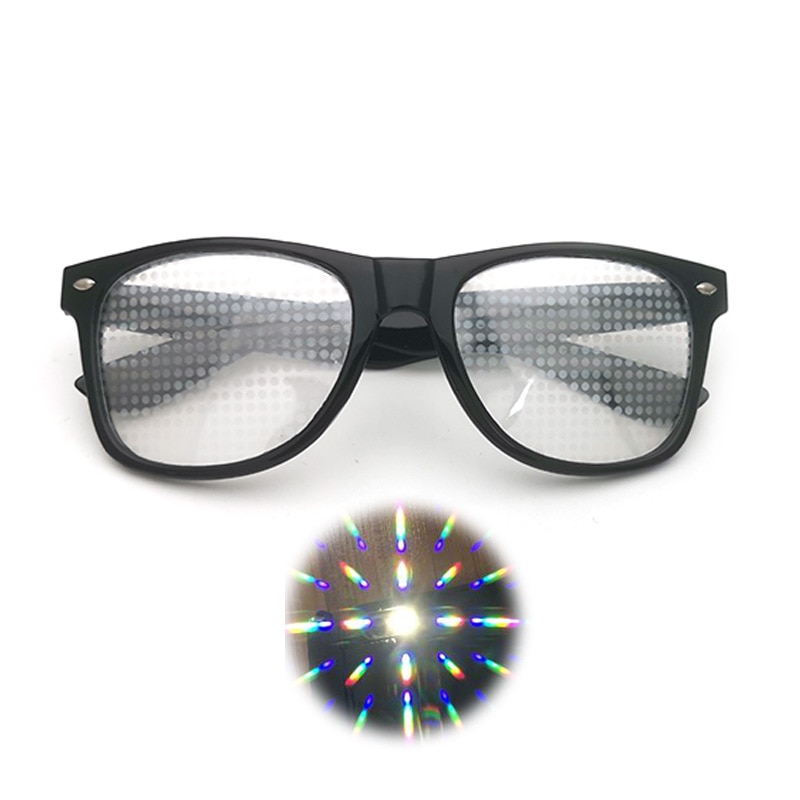 2021 New Premium Diffraction 3D Prism Raves Glasses Plastic For s Display Laser Shows Rainbow Gratings Glasses. 
