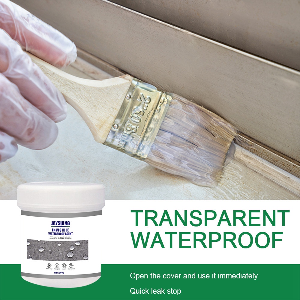 Jaysuing Transparent Waterproof Glue Plus Brush-A. 