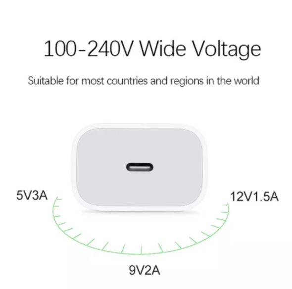 iPhone Fast Wall 20 watts USB,type-c Fast charging cable apply to iPhone 12/12 Pro/12 Pro Max/12 Mini/11 pro max/ 11 pro/ 11/ 6/6+/7/7+/8/8+/X/XS/11/X/XR/XS/XS Max - charger. 