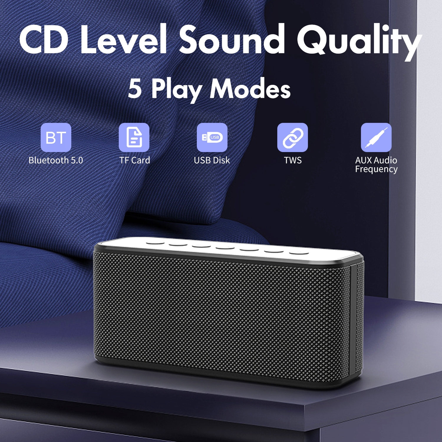 XDOBO X8 Plus 80W Wireless Bluetooth Speaker Outdoor Subwoofer Support TWS & TF Card & U Disk. 
