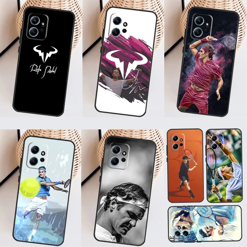 Tennis Roger Federer RF Case For Xiaomi Redmi Note 12 11 10 8 9 Pro 12S 11S 10S 9S Coque For Redmi 12 9C 10C 12C