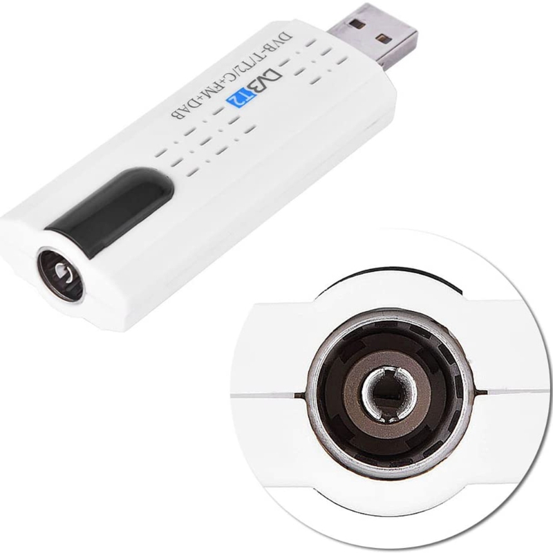 Cyfrowy Tuner satelitarny DVB T2 TV Stick USB z anteną zdalną H D USB odbiornik TV DVB-T2/DVB-T/DVB-C/FM/DAB TV Stick USB. 