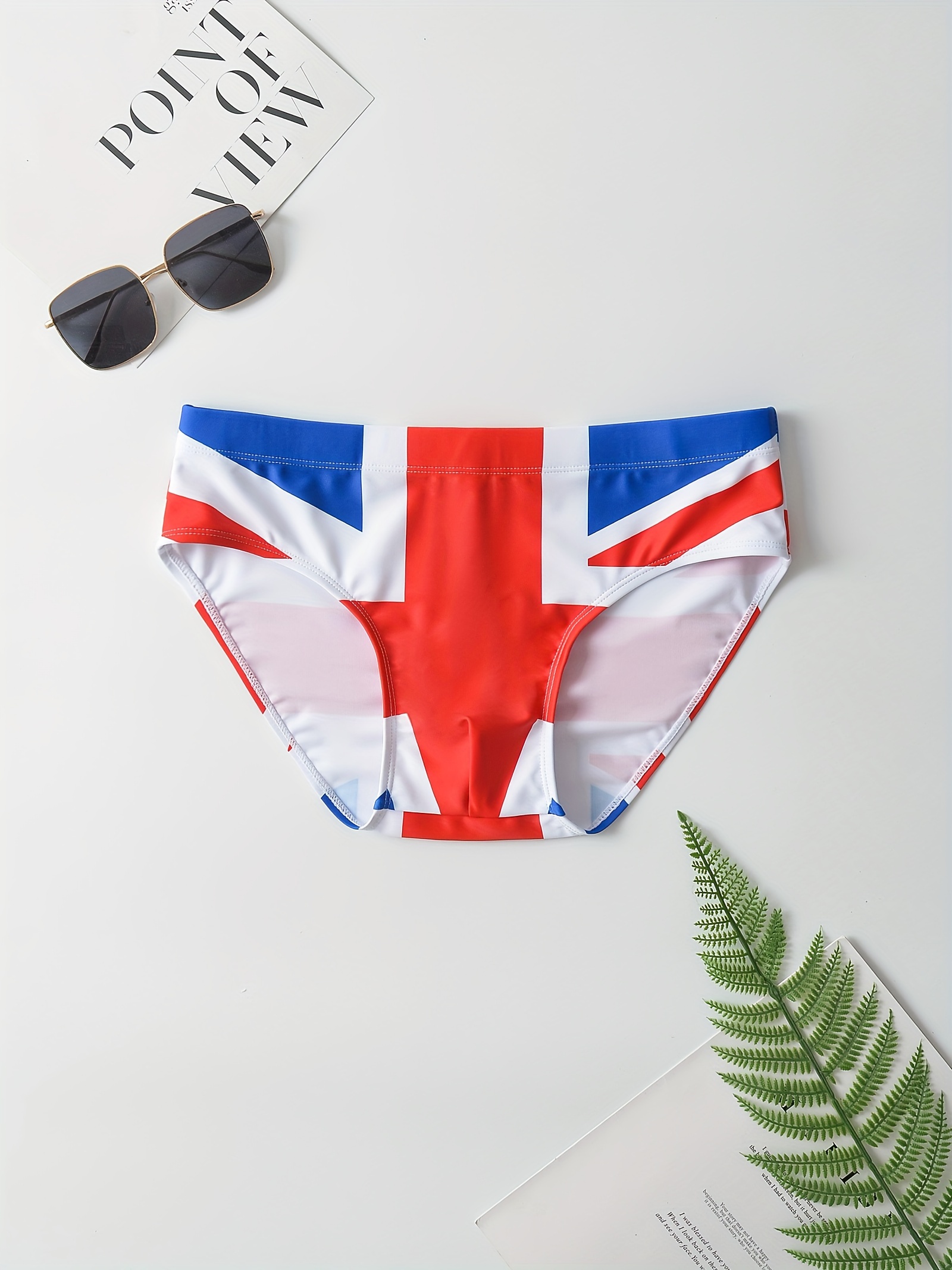 Printed high elastic men's swimming underwear - Comfortable drawstring waistband and quick drying fabric