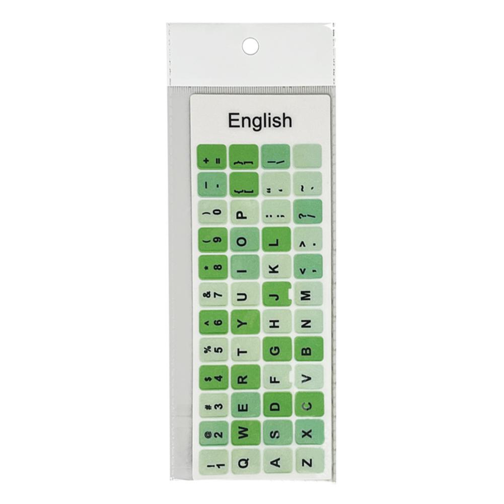 Notebook English Keyboard Sticker Macaron Color Button Sticker For Laptops Desktop Computer Sticker Scrub Repair Film S9Z3. 
