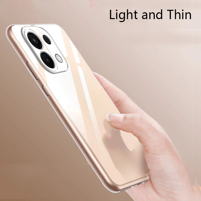 Biruiqu For OPPO K13 Back Cover Soft Casing Transparent TPU Simple Case Covers. 
