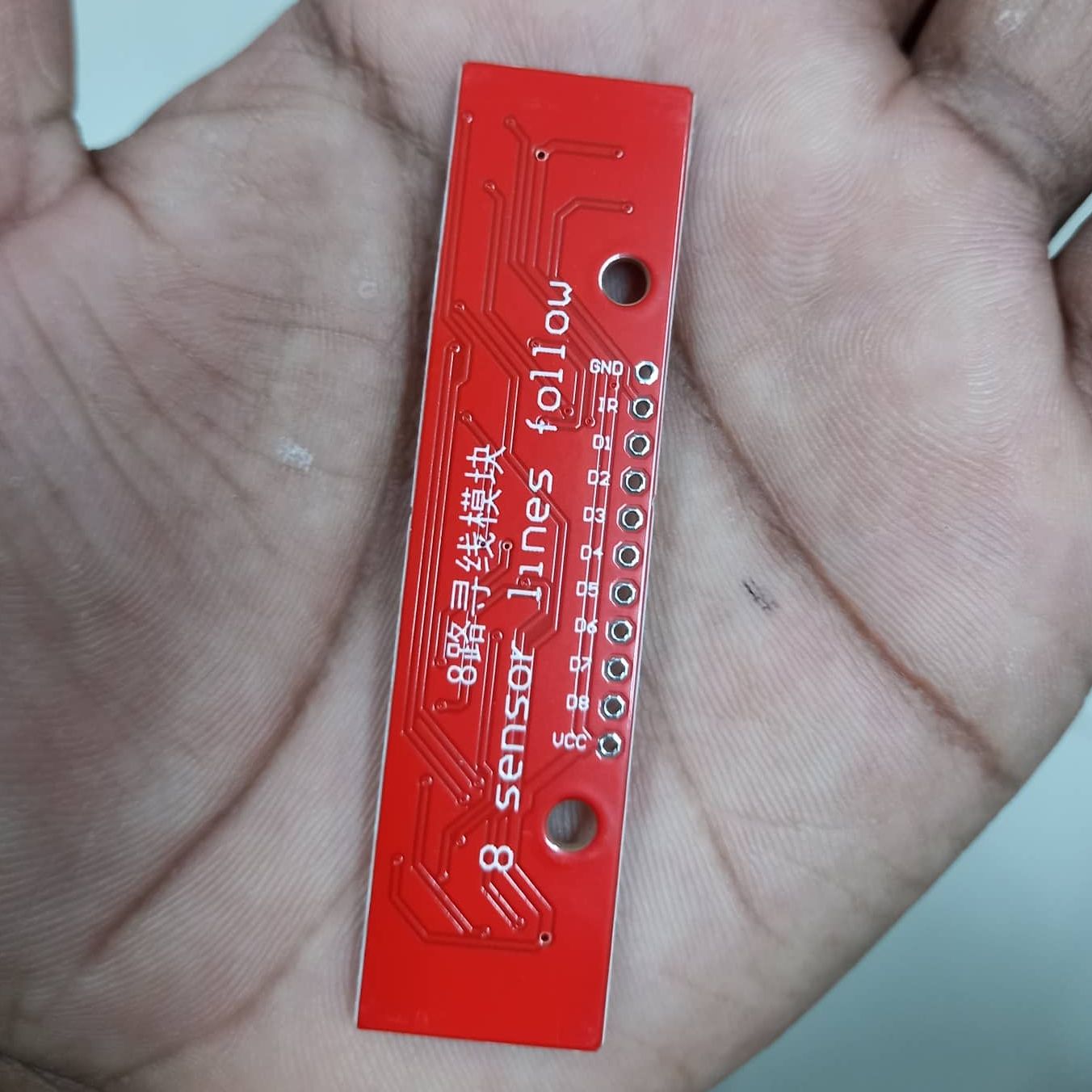 QTR-8RC 8 Channels Digital Infrared Reflectance Sensor Array QTR-8RC IR Infrared Line Tracking QTR 8RC 8 Channel Sensor Array HYS301 Line Following Sensor Module For Arduino 11 Pin Leads. 