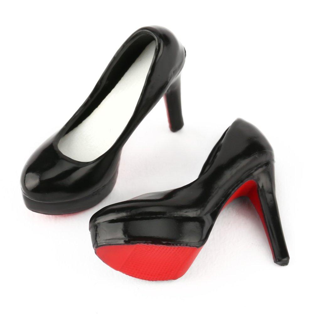 1:6 Female Soldier Simulation Stiletto High Heel Court Shoes 1:6 Female Soldier Simulation Stiletto High Heel Court Shoes