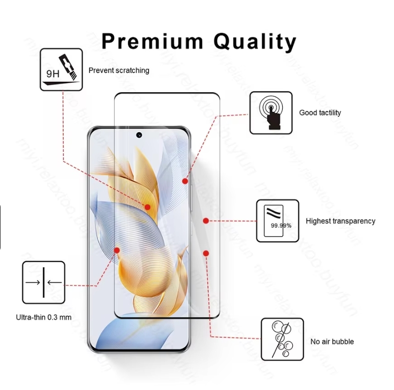 Honor 200 Pro 5G Tempered Glass 1-2 Pcs Screen Protector for Honor 200 Pro 5G Full Coverage Glass Protector. 