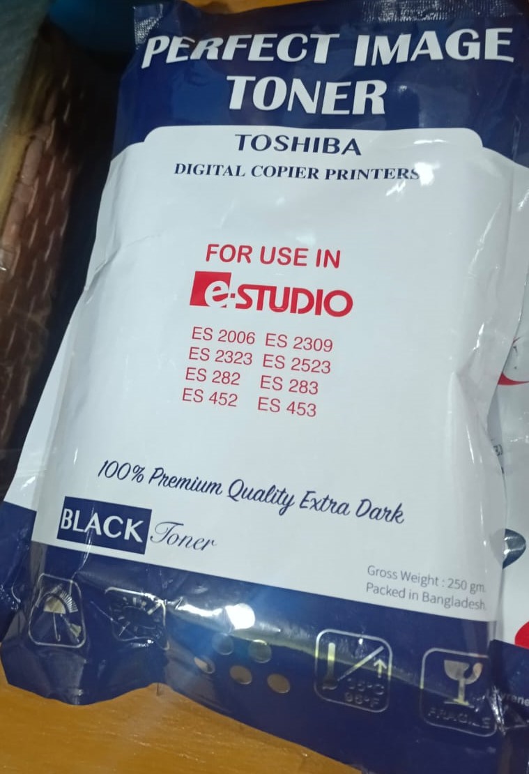 Perfect image toner poly 250gm for T-O-S-H-I-B-A ESTUDIO ALL PHOTOCOPY MACHINE BEST QUALITY Extra darkness copy. 