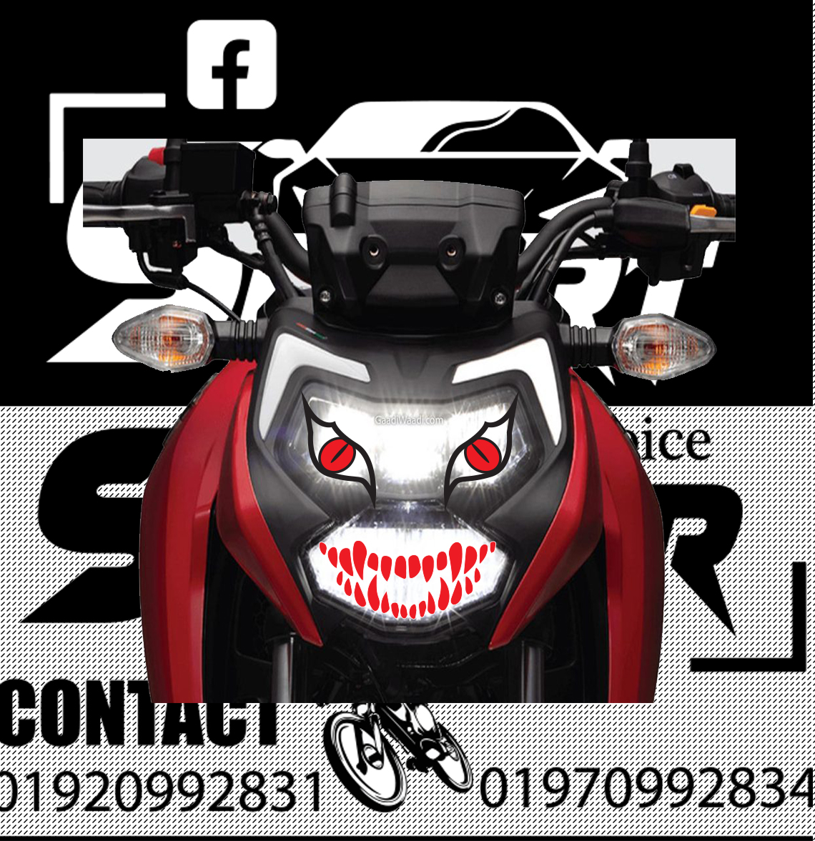 apache 4v eye sticker || head light sticker || bike sticker. 