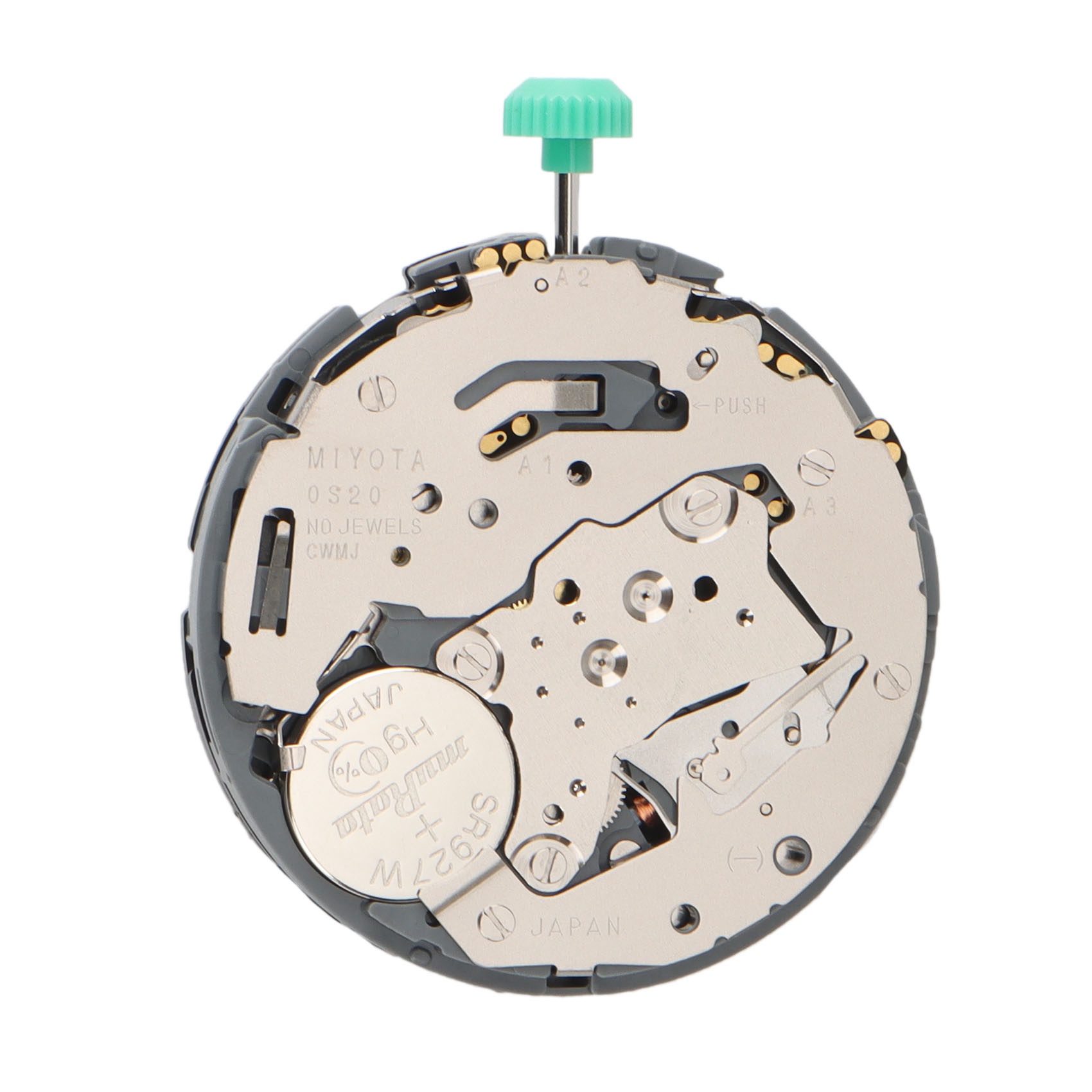 Suitable for Miyota OS20 Quartz Watch Movement with Adjustment Lever (4:30 O'Clock Calendar Position). 