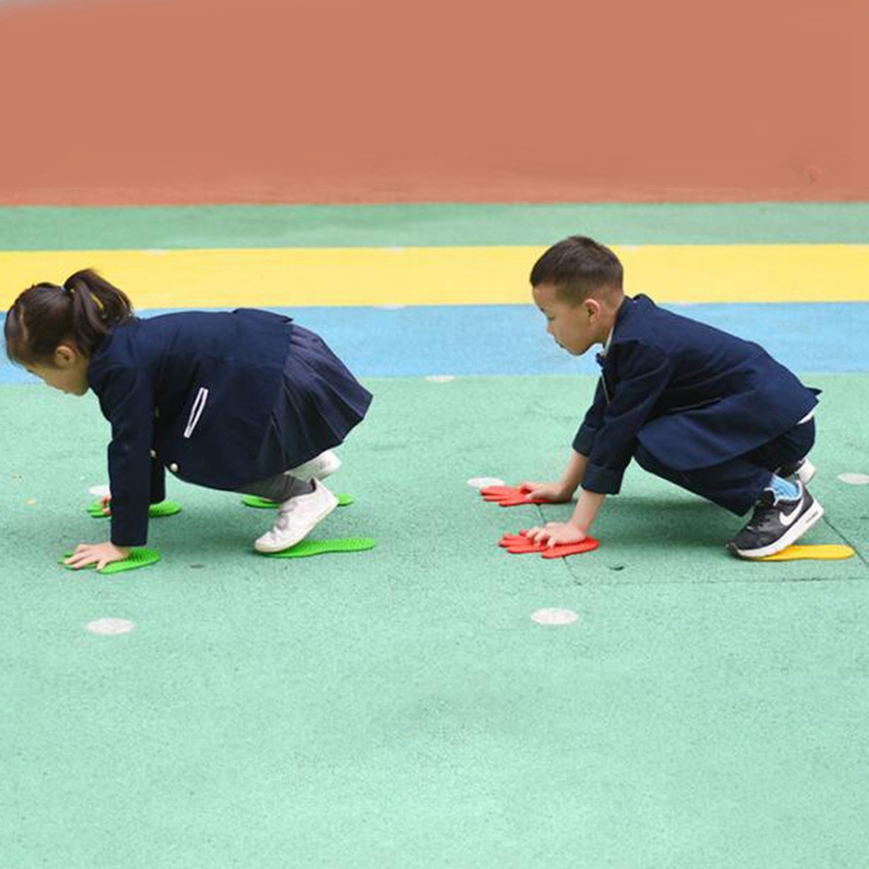 8 Pairs Hands and Feet Game 4 Color s for Game Props for Children. 
