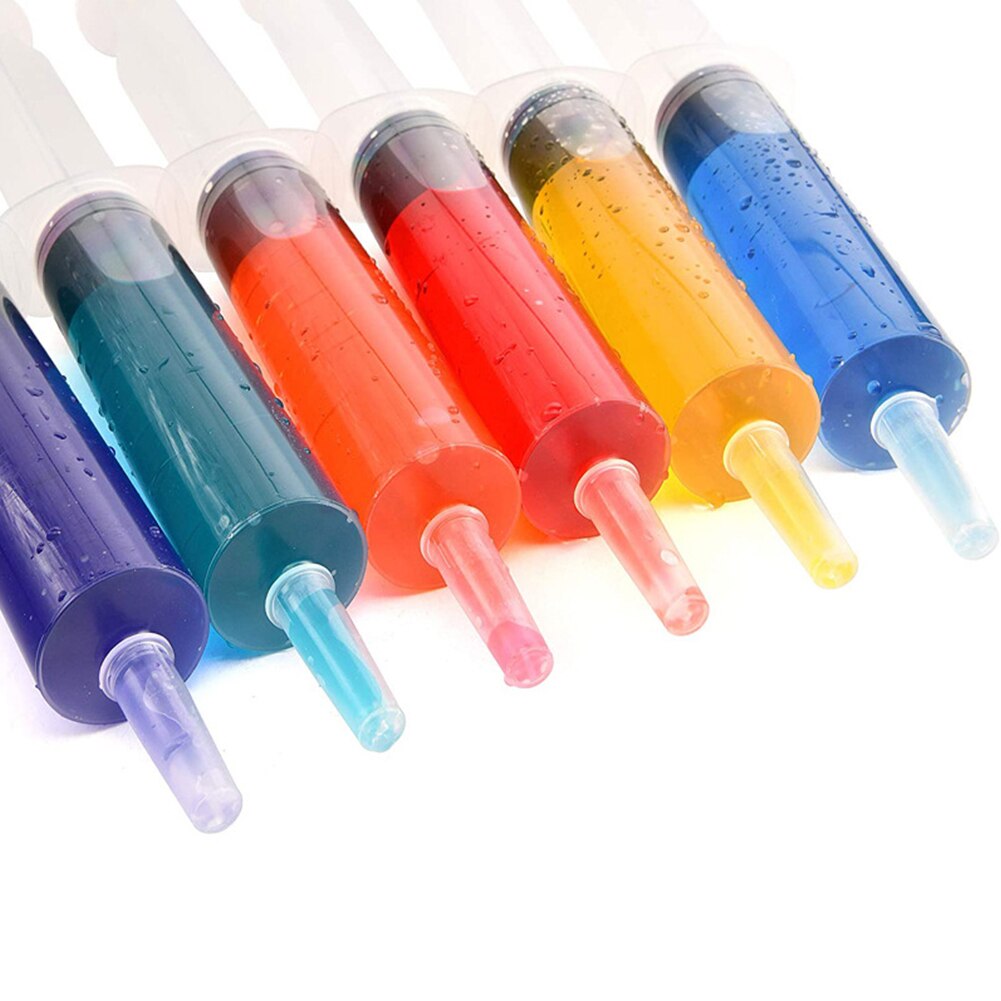 Jello Shot Syringes 60ml Containers With Lid For Halloween Vampire Props Thanksgiving Christmas Party For Beverage Liquid Juice. 
