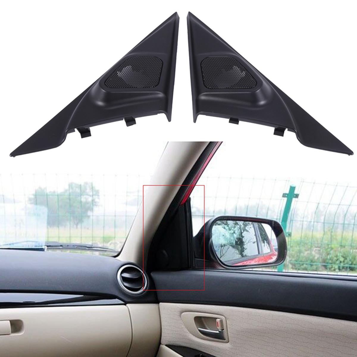 Car Front Column Triple-cornered Bracket Tweeter Cover for Mazda 3 BK 2007-2014(null)