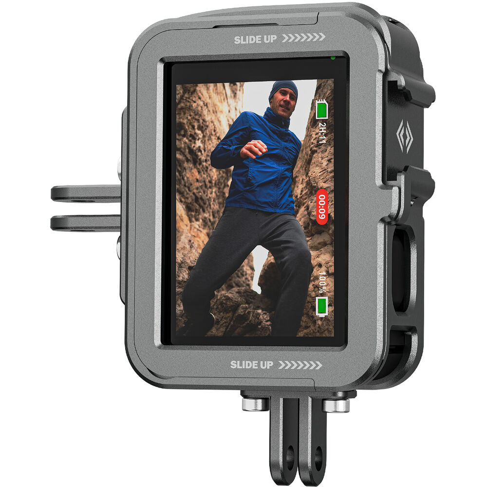 TELESIN GP-FMS-G11-TZ Aluminum Cage with Vertical Frame for GoPro HERO11/10/9. 