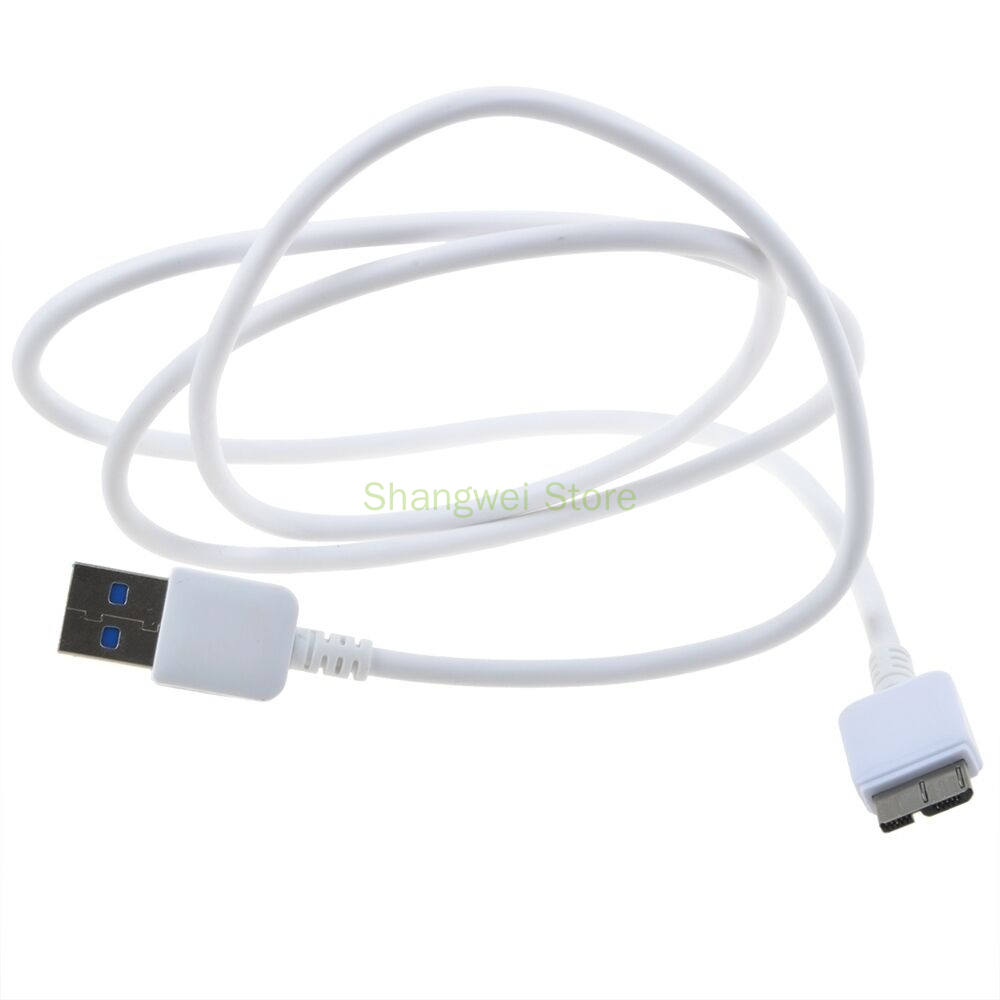 White USB 3.0 Data SYNC Cable Cord for Seagate Backup Plus Desk 3TB STDT3000100. 