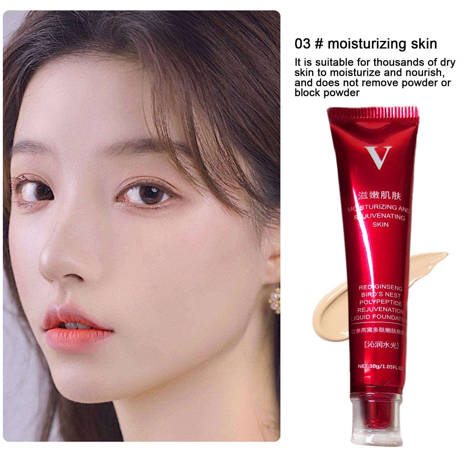 1pcs 30g Red Upgrade FV Foundation Precious Luxury Makeup Waterproof Base Concealer Oil-control Hydrating Cream. 