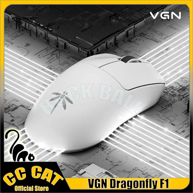 Vgn Dragonfly F1 Pro Gamer Mouse Wireless Mouses 2 Mode 2.4G Type-C Wired Mouse Low Latency Lightweight Long Endurance Mouses. 