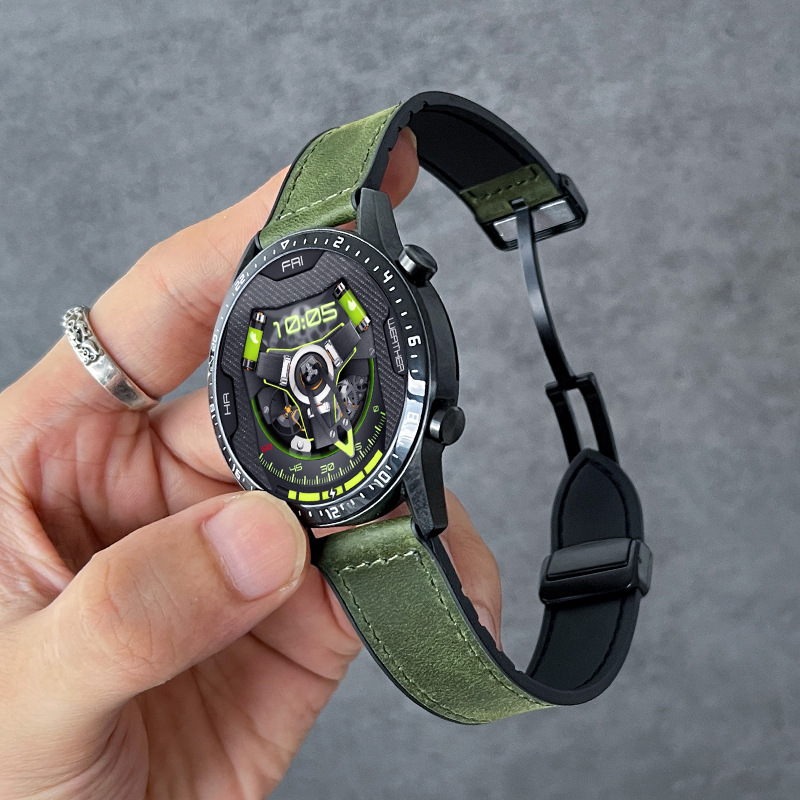 Compatible with Huawei GT4 strap watch4 watch gt3/2Pro leather strap GT men's Honor Magic band. 