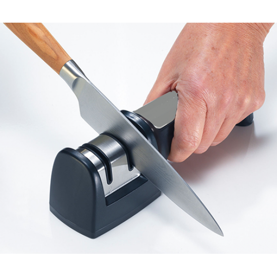 3 Slot Manual Knife Sharpener With Handle. 
