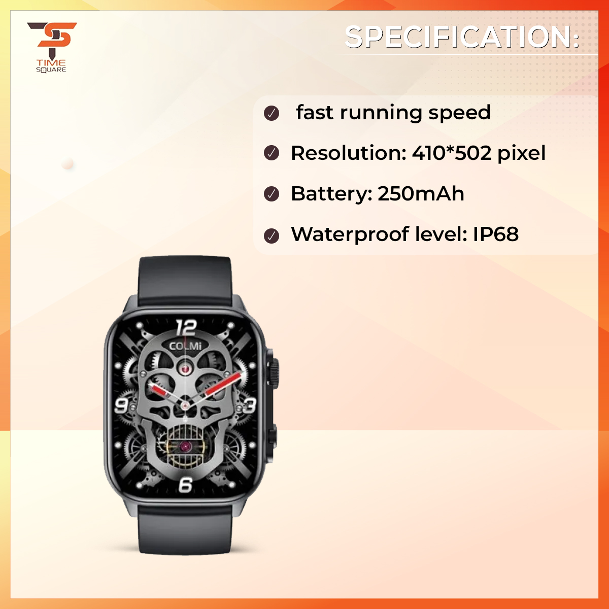COLMI C81 2.0″ AMOLED Screen Bluetooth Calling 100+ Sport Mode Smart Watch. 