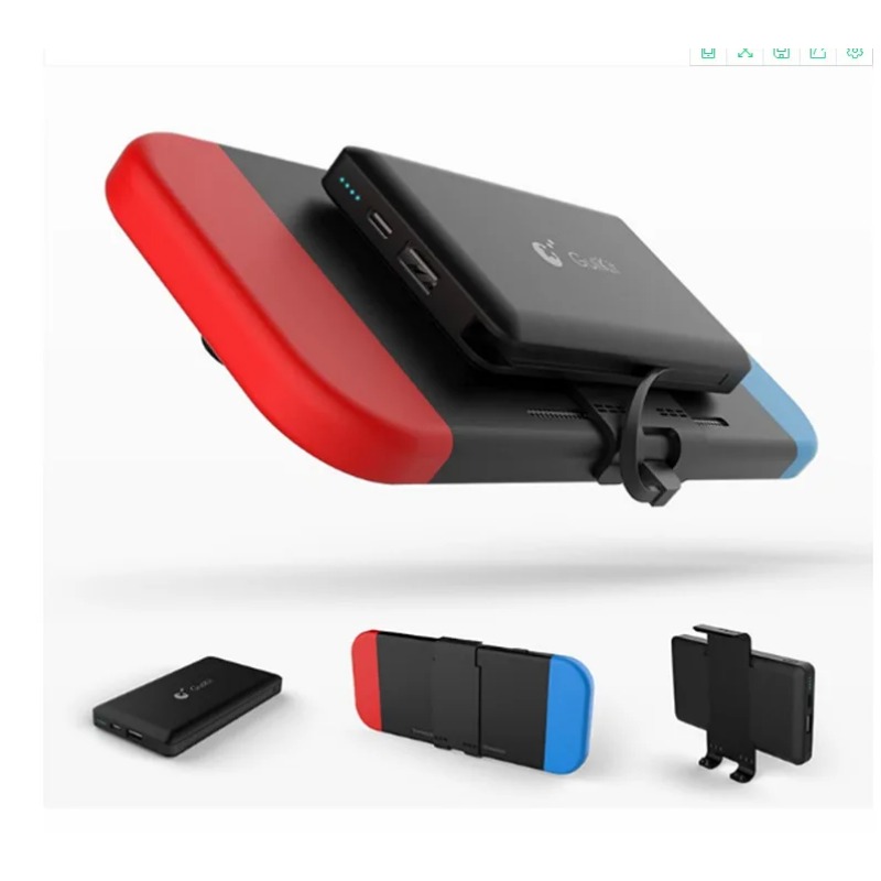 Gulikit NS01 For Nintendo Switch 10000mAh Portable Power Bank Back Clip Power Pack Phone Tablet USB TypeC External Fast Charging Battery Case. 