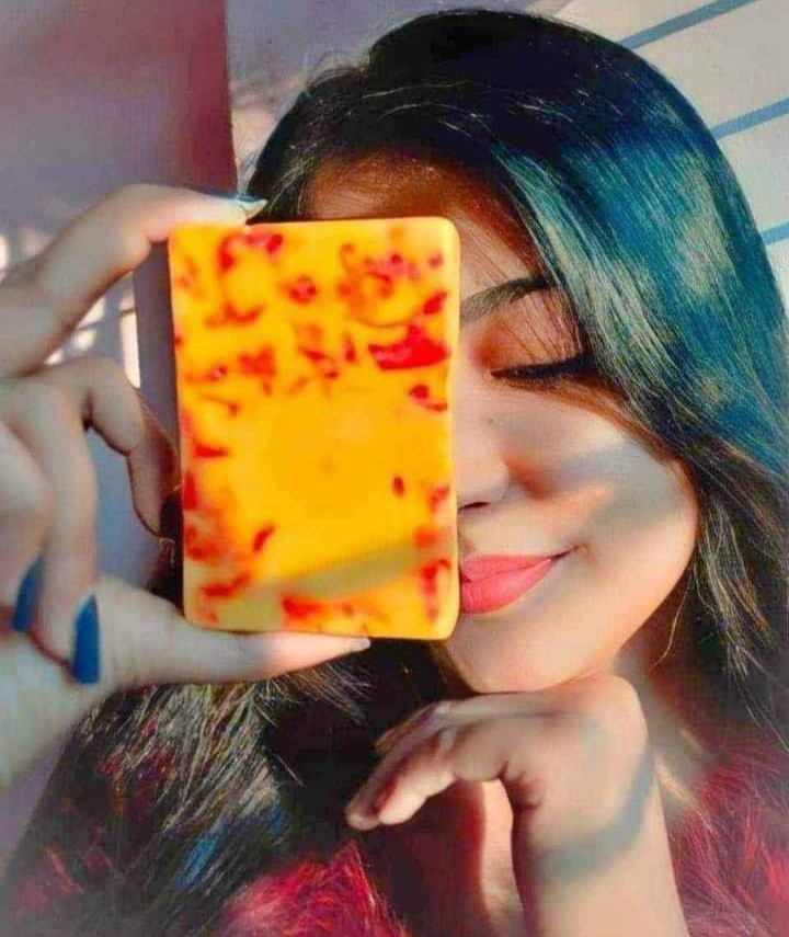 Hand Made Real Saffron Goat Milk Bar Soap -90g