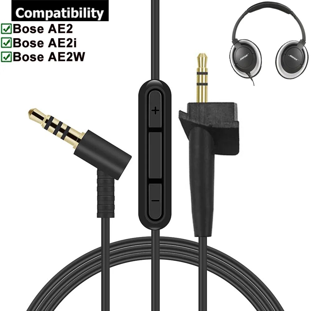 OFC Replacement Cable Extension Cord For Bose AE2 AE2i AE2w Around Ear SoundLink Audio Headphones
