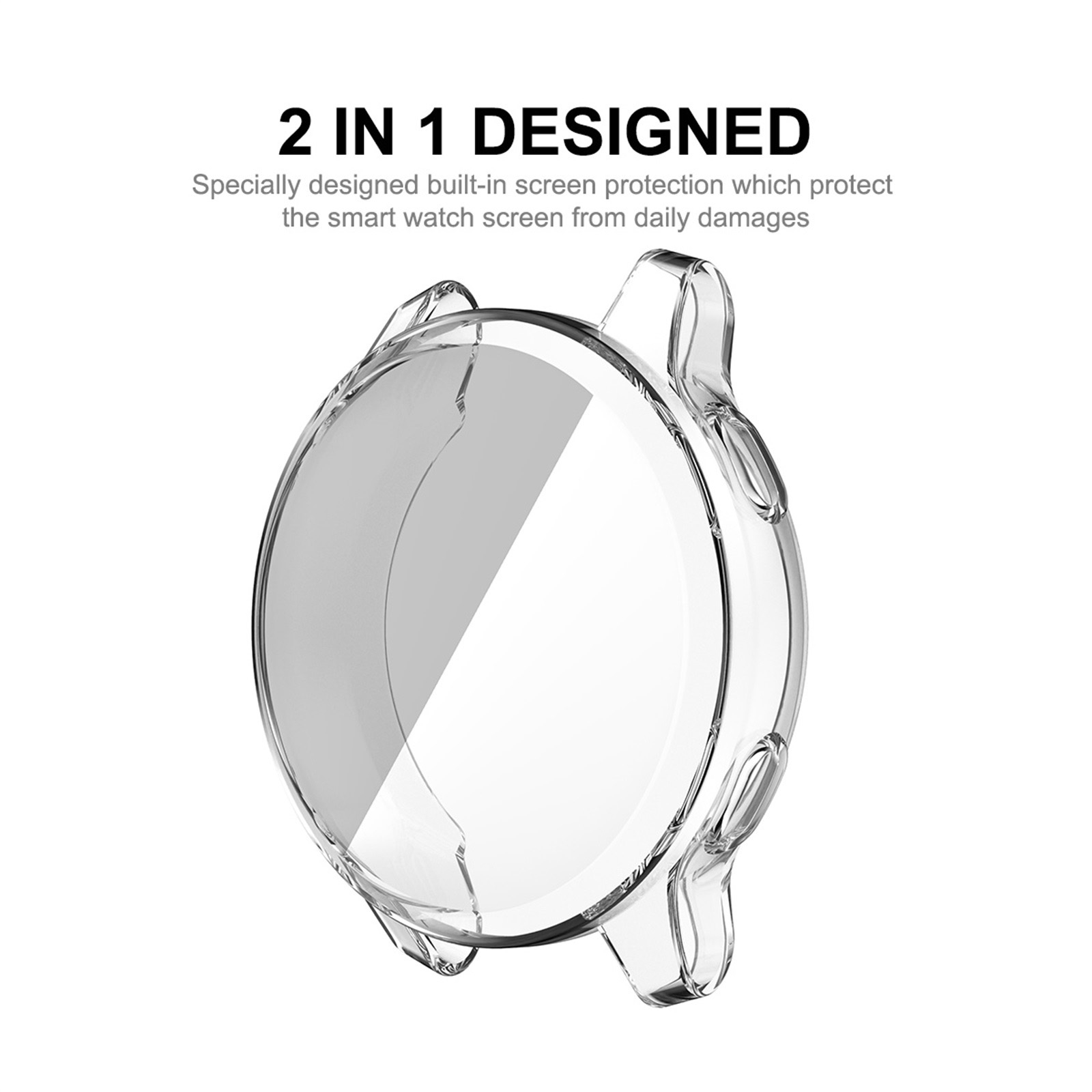 For Garmin Venu 2S 40mm / Vivoactive 4S 40mm ENKAY Hat-Prince Full Coverage Transparent TPU Soft Case. 