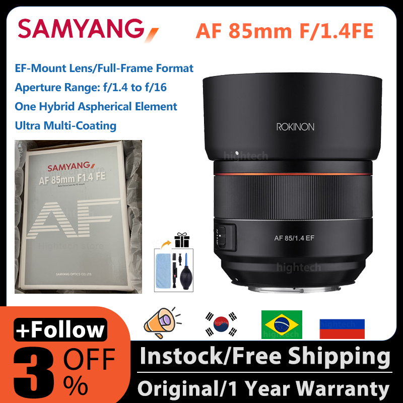 Canon Lens Samyang 85mm Canon SAMYANG AF 85mm Full-frame Autofocus