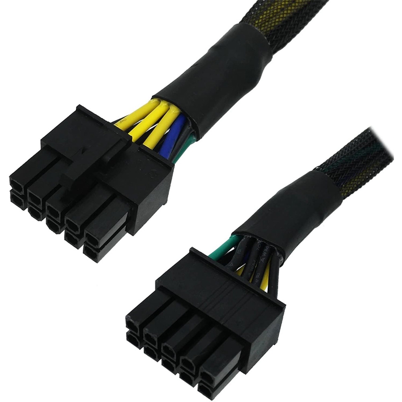 24 Pin to 10 Pin ATX PSU Main Power Adapter Braided Sleeved Cable for IBM for Lenovo PC and Servers 12-Inch(30cm)(null). 