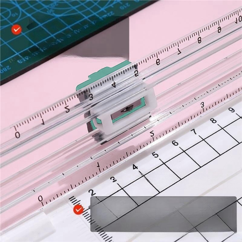 Portable Paper Trimmer Manual Paper Cutter 12 in Paper Slicer Scrapbooking Tool with Side Ruler for Craft Paper,A4 A5 Paper A. 