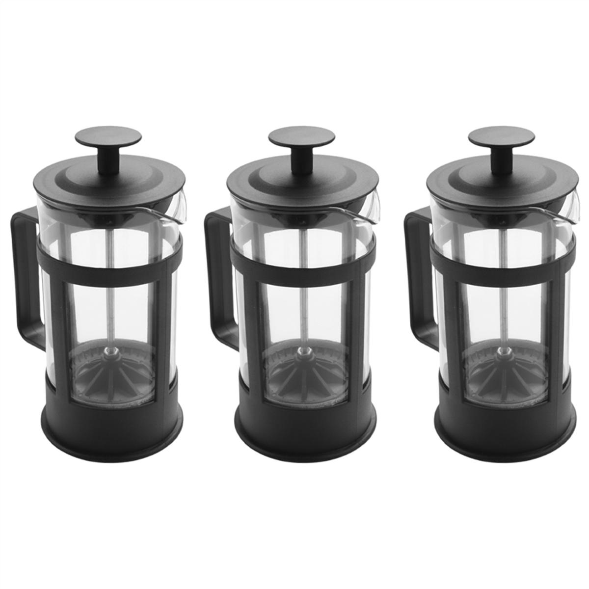3X French Press Coffee Tea Maker 12Oz, Thickened Borosilicate