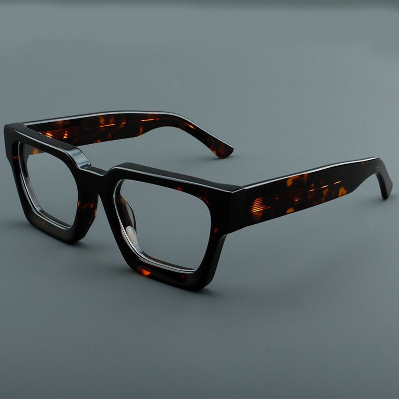 Top Quality Acetate Frame Eyewear Frame Vintage Square Brand Design Eyeglasses. 