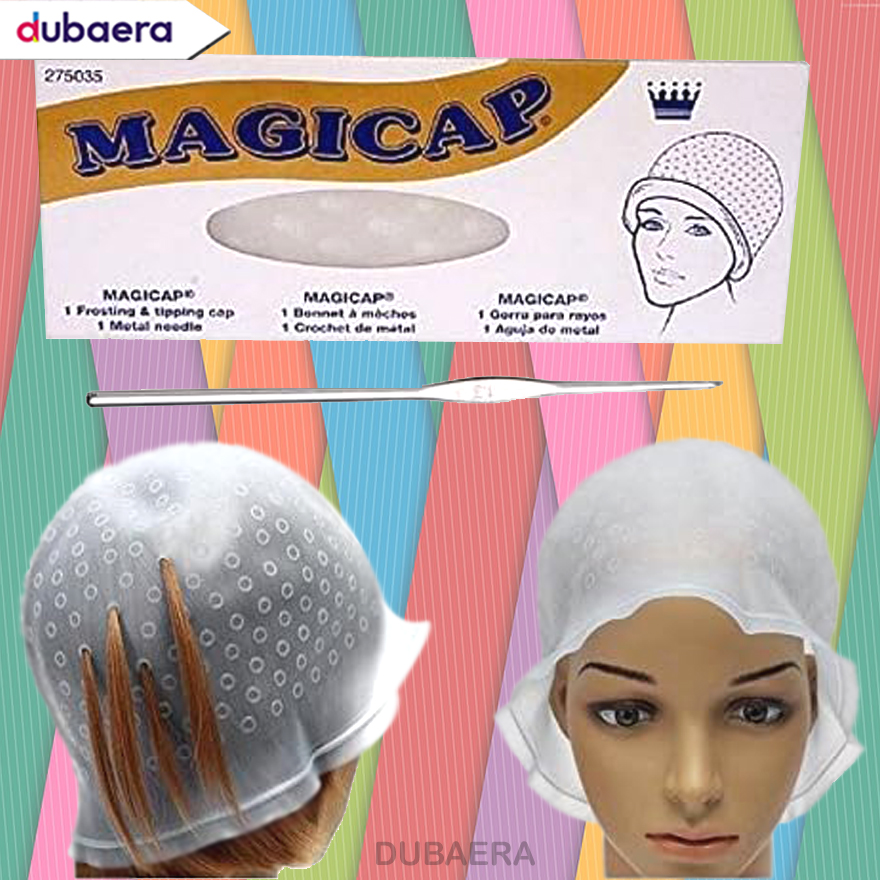 Magicap Reusable Highlighting Frosting Tipping Cap Hair Coloring. 