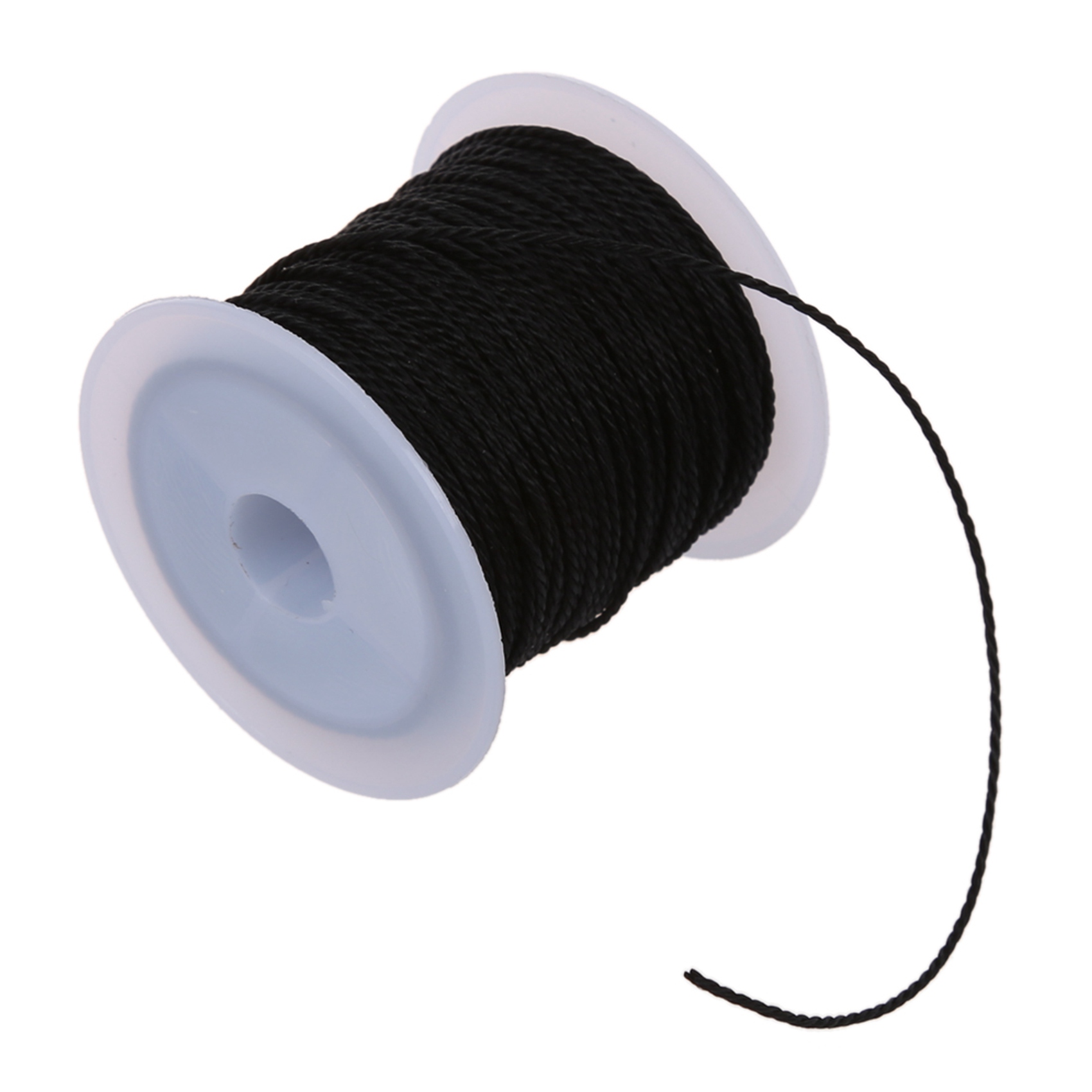2 Roll Black Waxed Cotton Necklace Beads Cord String 1mm HOT
