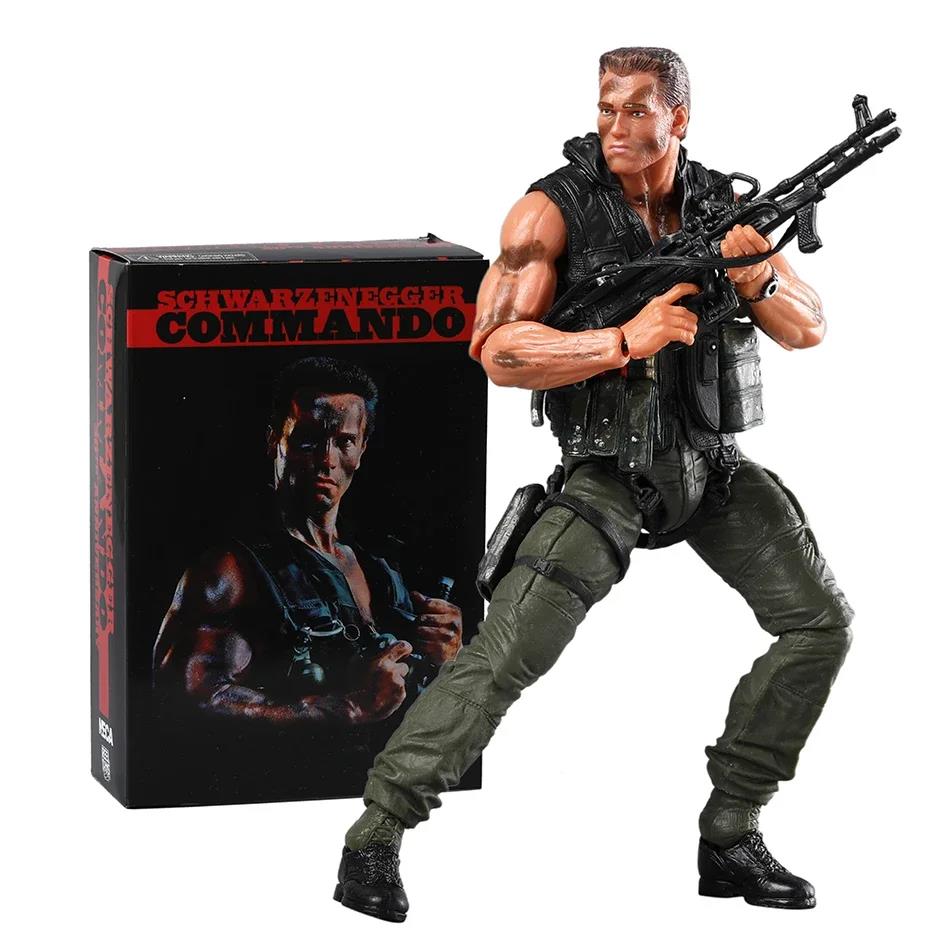 NECA Commando John Matrix Schwarzenegger PVC Action Figure with Accessories. 