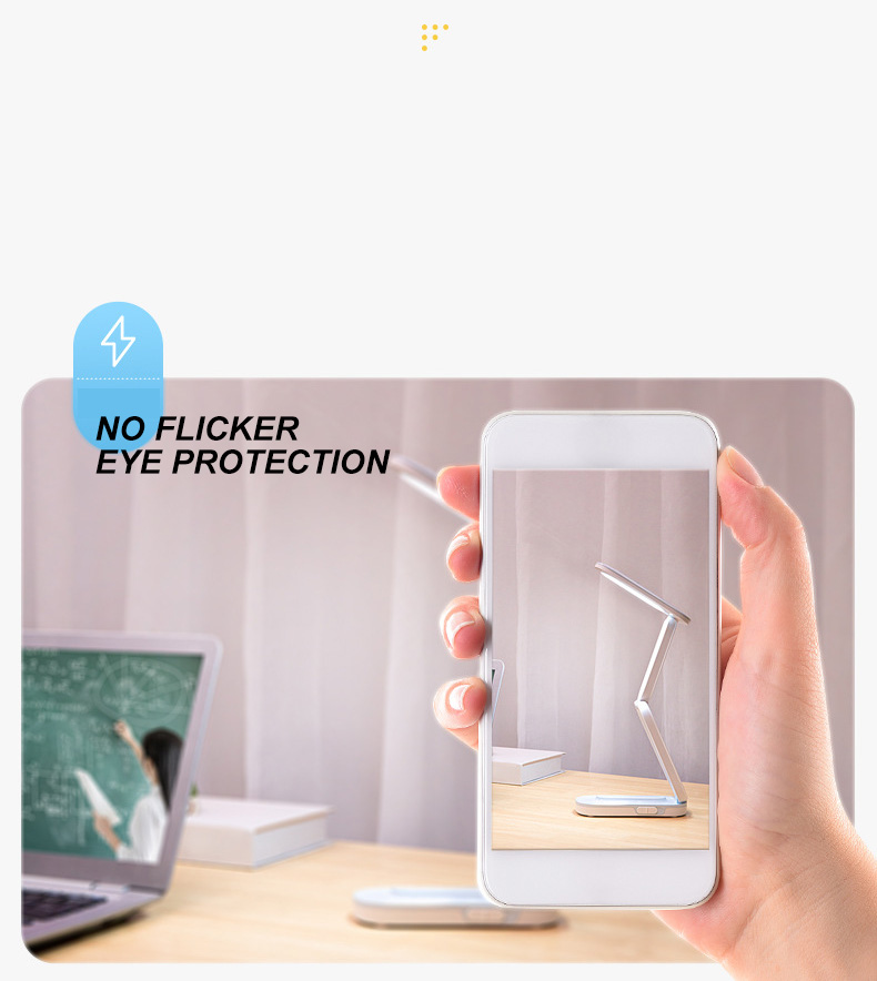 YAGE YG-T125 Rechargeable LED Desk Lamp with Adjustable Brightness and Eye-Caring Technology - table lamp. 