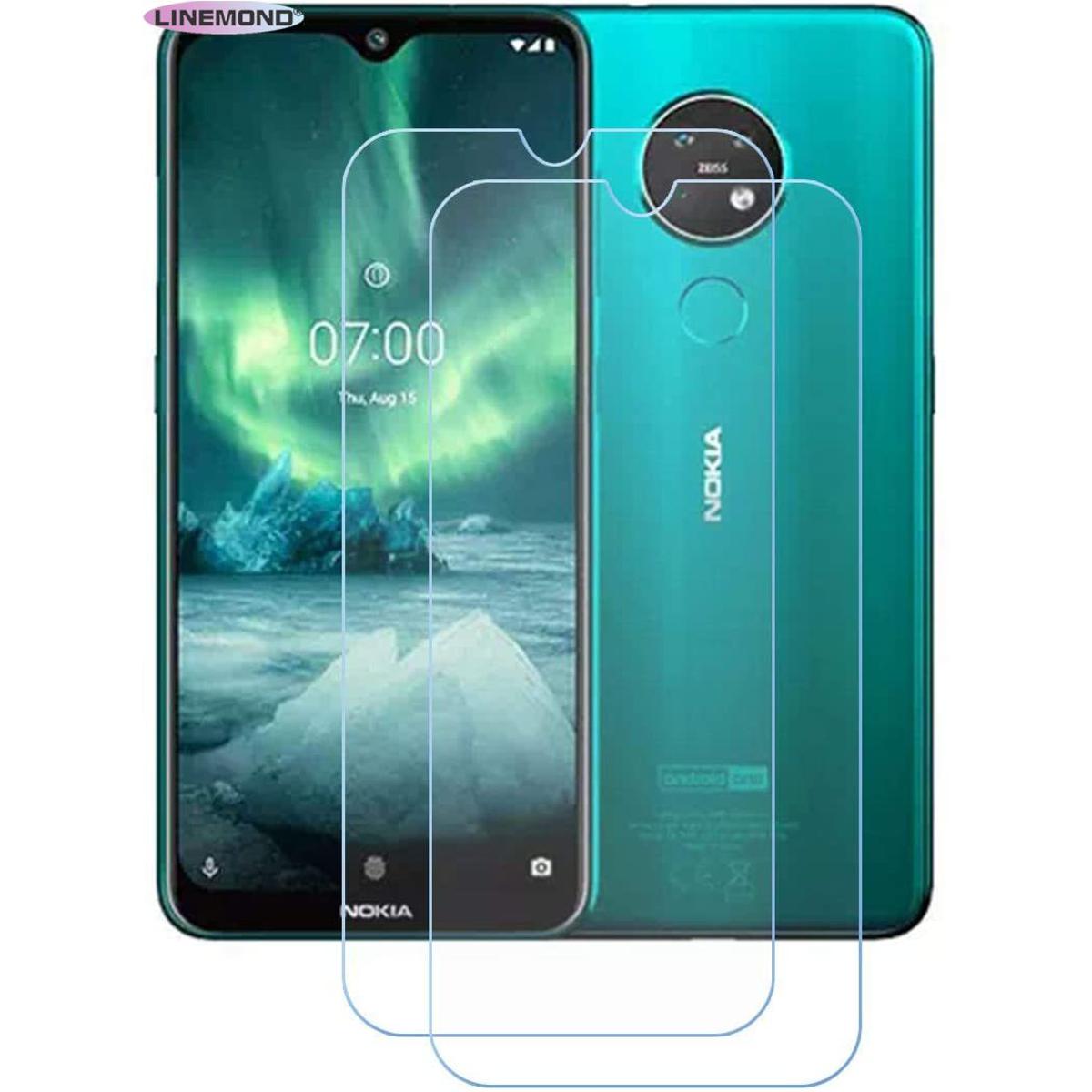 [2-Pack] for Nokia 7.3 Plus Tempered Glass Screen Protector, 9H Hardness Anti-Scratch Anti-Fingerprint Anti-Bubble Compatible Full Coverage Clear Film for Nokia 7.3 Plus (6,4#34;)