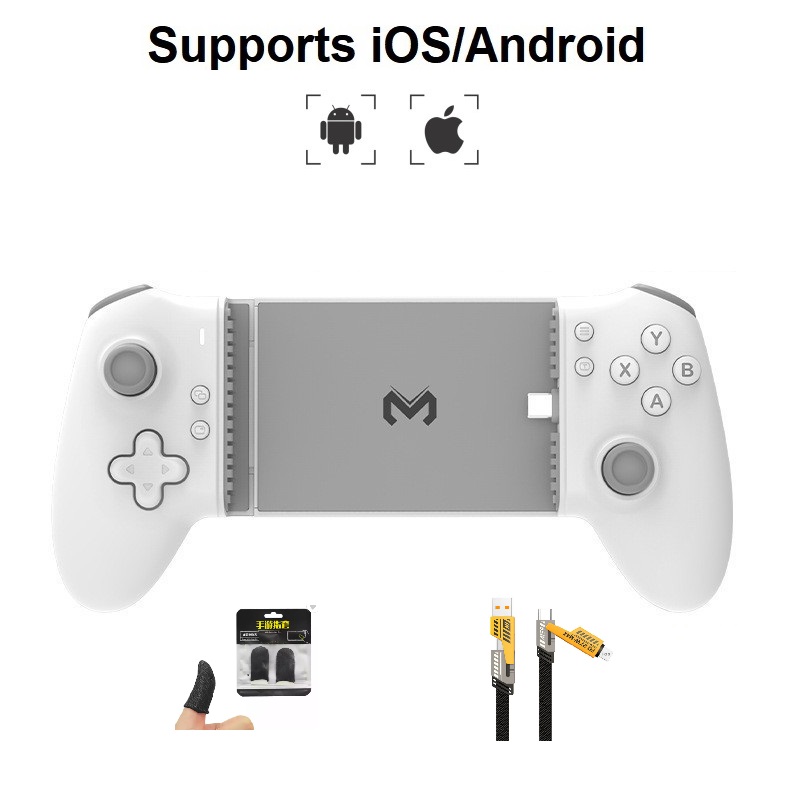 MEMO S3 Type-C Wired BT Wireless Multi-Mode Mobile Game Pad Controller Joystick for Phone and Tablet Android iOS. 