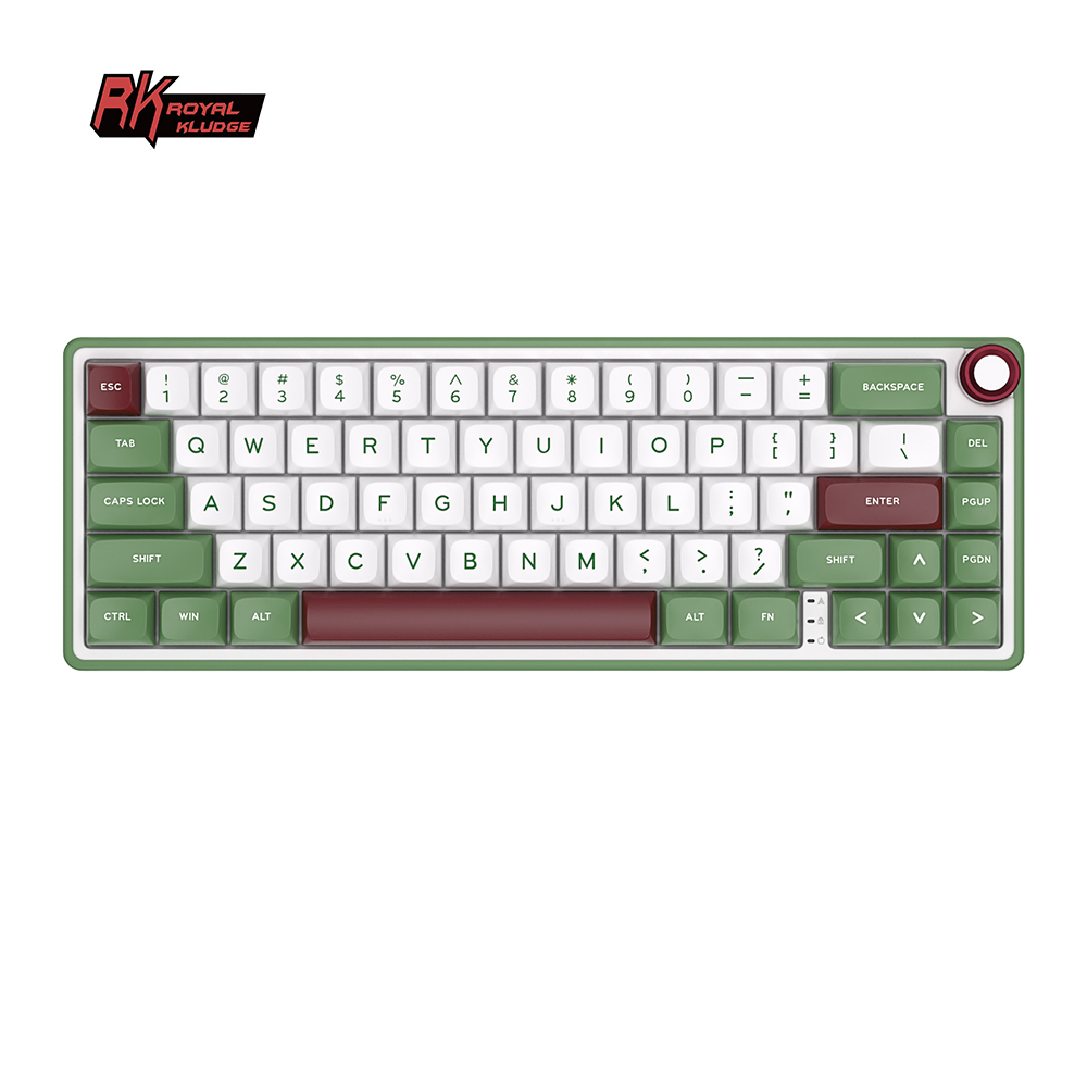 RK Royal Kludge R65 Wired Gaming Keyboard Gasket Hot Swapple Mechanical Keyboard PBT Keycaps RGB Custom Keyboard with Volume Knob for PC. 