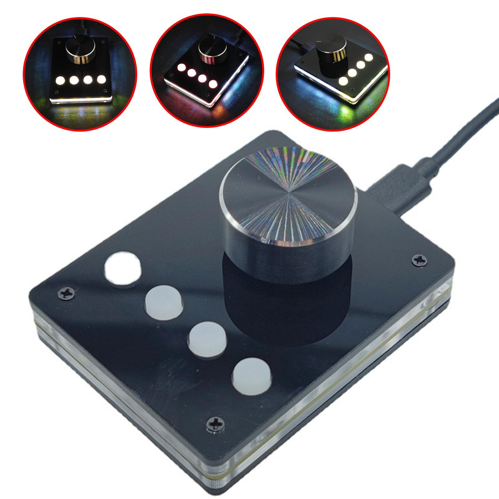 Macro Mini Keyboard 4 Keys 1 Knob Macro Custom Gaming Keyboard Programmable DIY Mechanical Keyboard Macro Keypad PS Drawing