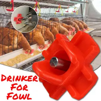 Poultry Duck Hen Chicken Feeder Automatic Waterer Drinker Valve