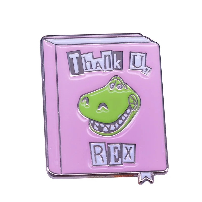 Hard Enamel Pins Tyrannosaurus Rex Velociraptor Dinosaur Brooch Raptor Horror Animal Lapel Badge Christmas Birthday Gift for Boy