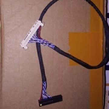 LVDS Cable 1ch 8bit 30 pin Left & Right Power Variant for 1366x768 18.5 to 32inch TV Monitor. 
