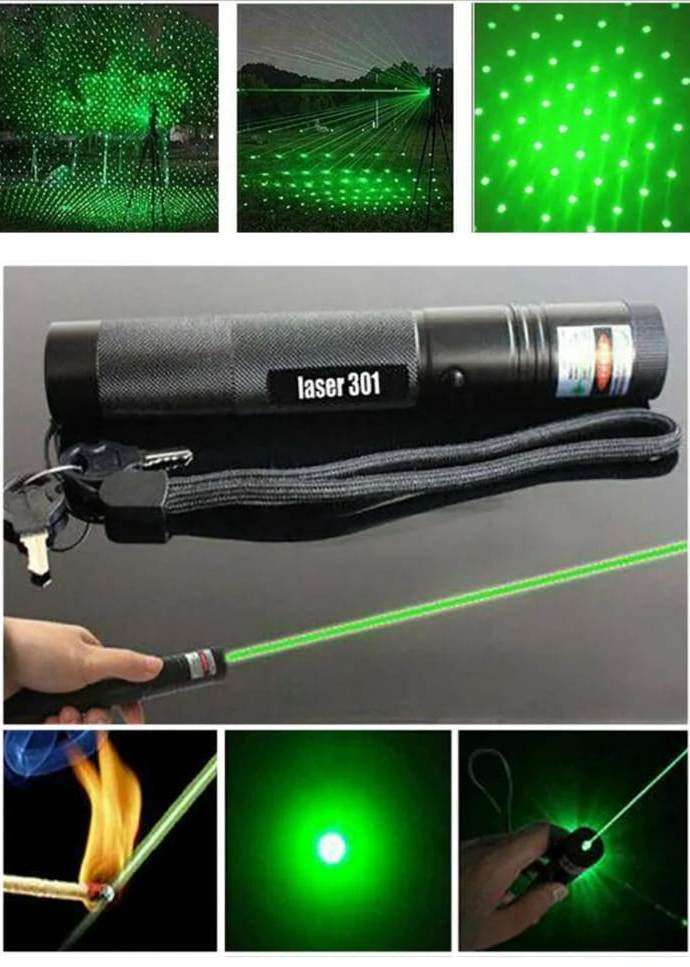 Super Powerful Laser 10 mile Green laser pointer light 532nm visible beam burning focus Green Laser Pointer Pen. 