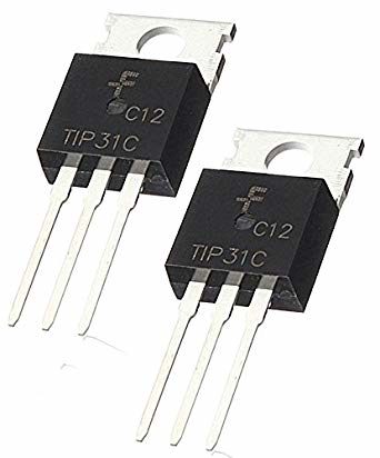 2Pcs- TIP31C Transistor TIP31 Transistor TIP31C IC TIP31C MOSFET NPN Transistor 100V 3A 40W 3 Pin Leads TO-220 Transistor IC. 